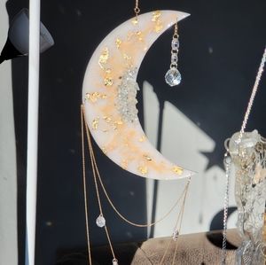 Gorgeous crescent moon and butterfly suncatchers